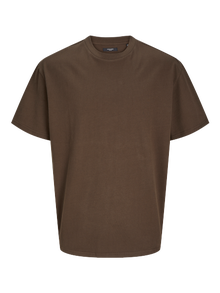 Jack & Jones Effen Ronde hals T-shirt -Chocolate Brown - 12255176