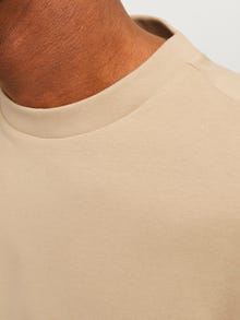 Jack & Jones Einfarbig Rundhals T-shirt -Travertine - 12255176