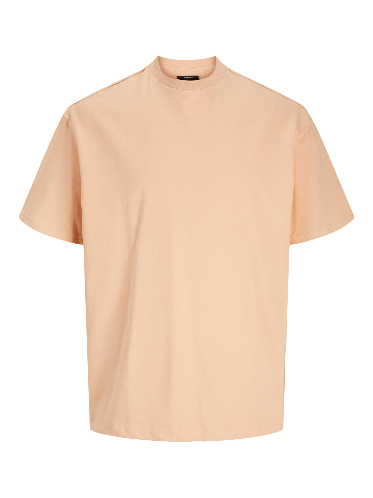 Jack & Jones Enfärgat Rundringning T-shirt -Peach Nougat  - 12255176