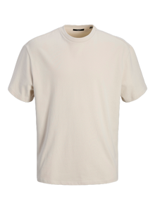 Jack & Jones Camiseta Liso Cuello redondo -Moonbeam - 12255176