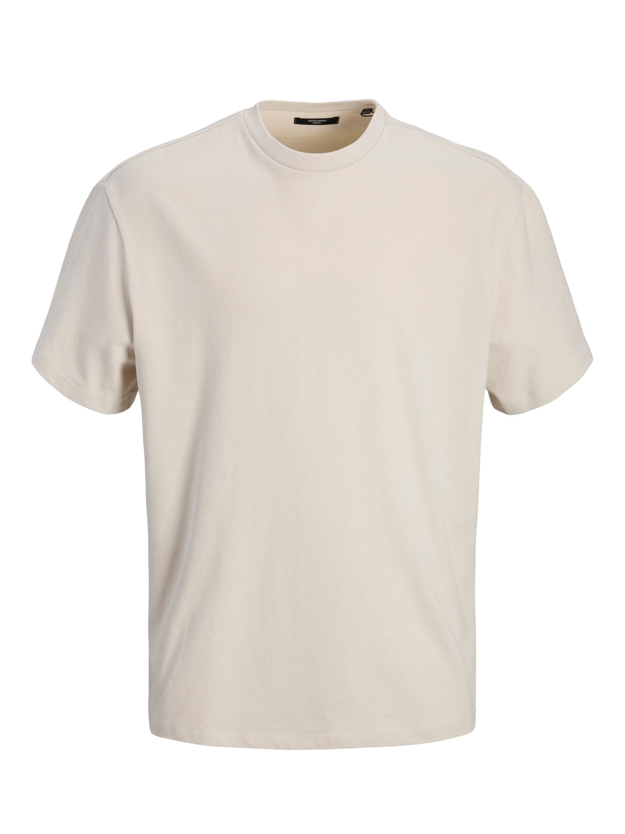 Jack & Jones Ensfarvet Crew neck T-shirt -Moonbeam - 12255176