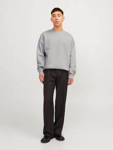 Jack & Jones Einfarbig Sweatshirt mit Rundhals -Light Grey Melange - 12255177