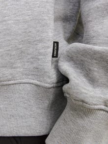Jack & Jones Plain Crewn Neck Sweatshirt -Light Grey Melange - 12255177