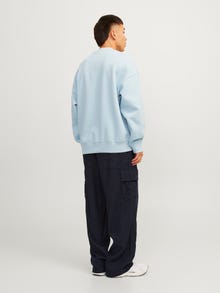 Jack & Jones Plain Crew neck Sweatshirt -Dream Blue - 12255177