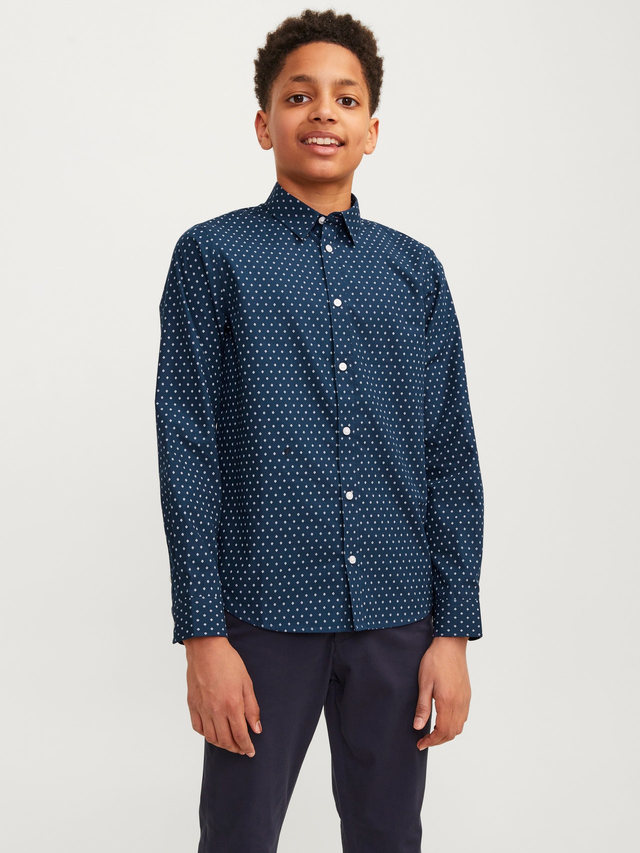 Jack & Jones Overhemd Voor jongens -Medieval Blue - 12255180