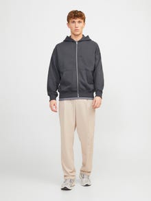 Jack & Jones Zip hoodie -Asphalt - 12255183