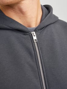 Jack & Jones Zip hoodie -Asphalt - 12255183