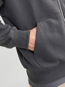 Jack & Jones Zip hoodie -Asphalt - 12255183