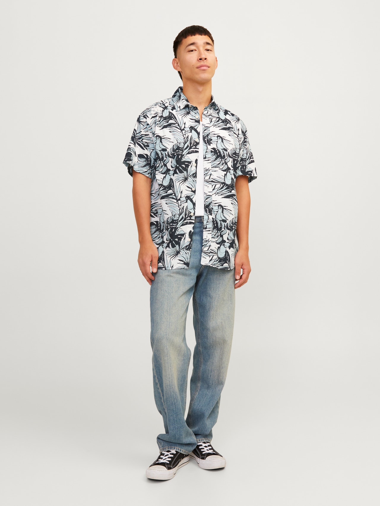 Jack & Jones Relaxed Fit Shirt -Cloud Dancer - 12255196