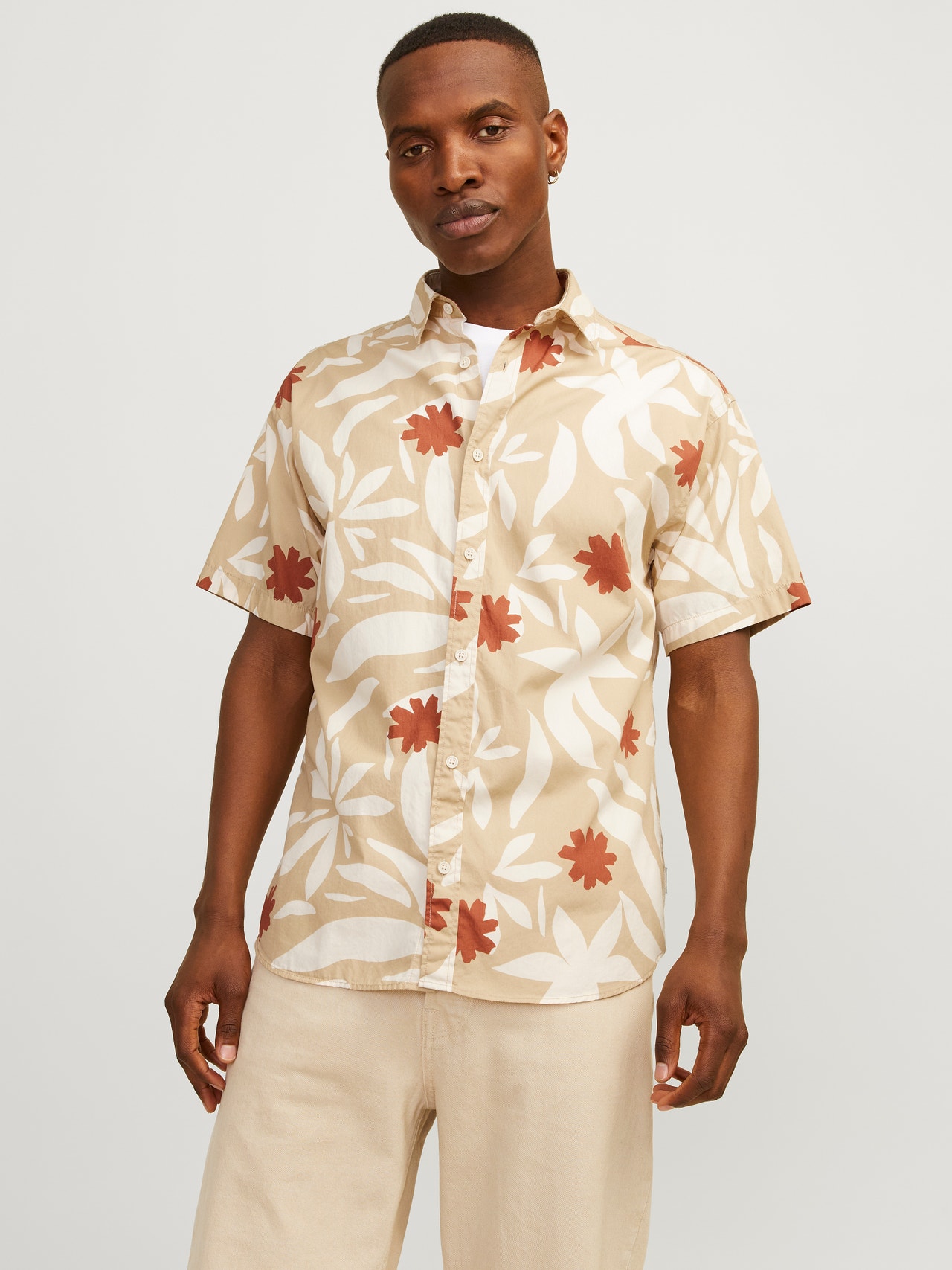 Jack & Jones Camisa Relaxed Fit -Maple Syrup - 12255196
