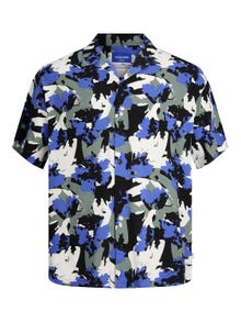 Jack & Jones Relaxed Fit Hawaii skjorte -Dazzling Blue - 12255197