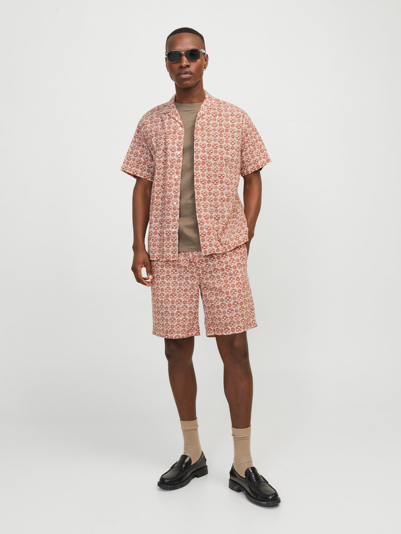Jack & Jones Relaxed Fit Nyári ing -Maple Syrup - 12255206