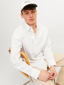 Jack & Jones Negabarīta fit Krekls -Cloud Dancer - 12255210