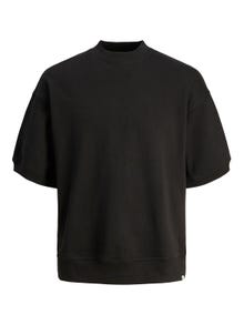 Jack & Jones Plain Crew neck Sweatshirt -Black - 12255219