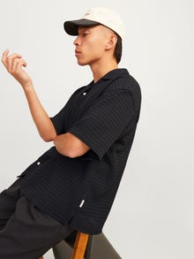 Jack & Jones Wide Fit Puhkuse särk -Black - 12255225