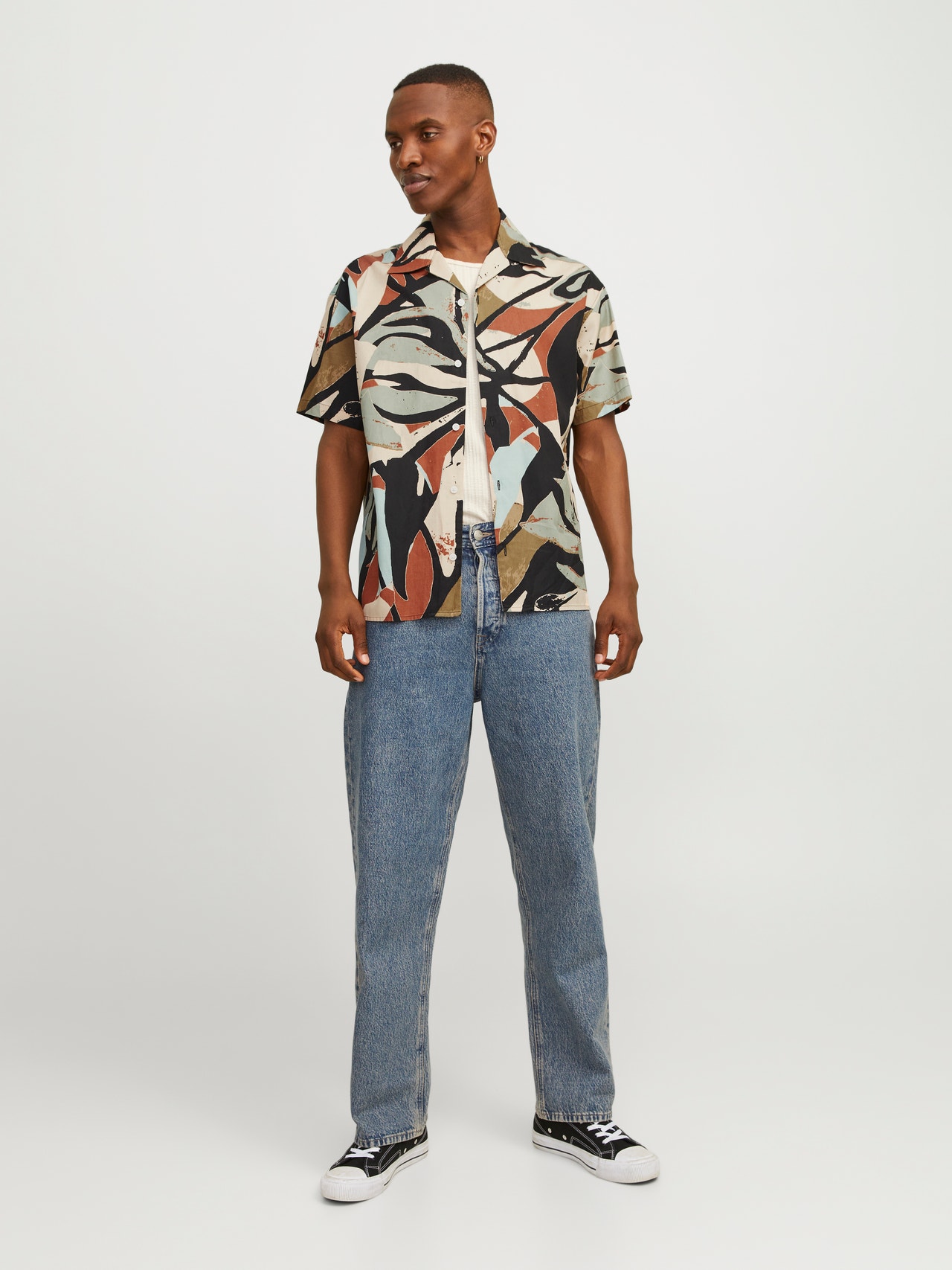 Jack & Jones Relaxed Fit Hawaii skjorte -Black - 12255232