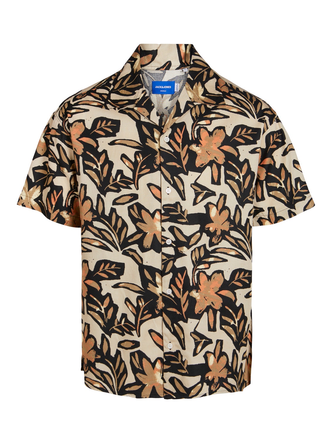 Jack & Jones Relaxed Fit Hawaii skjorte -Fields Of Rye - 12255232