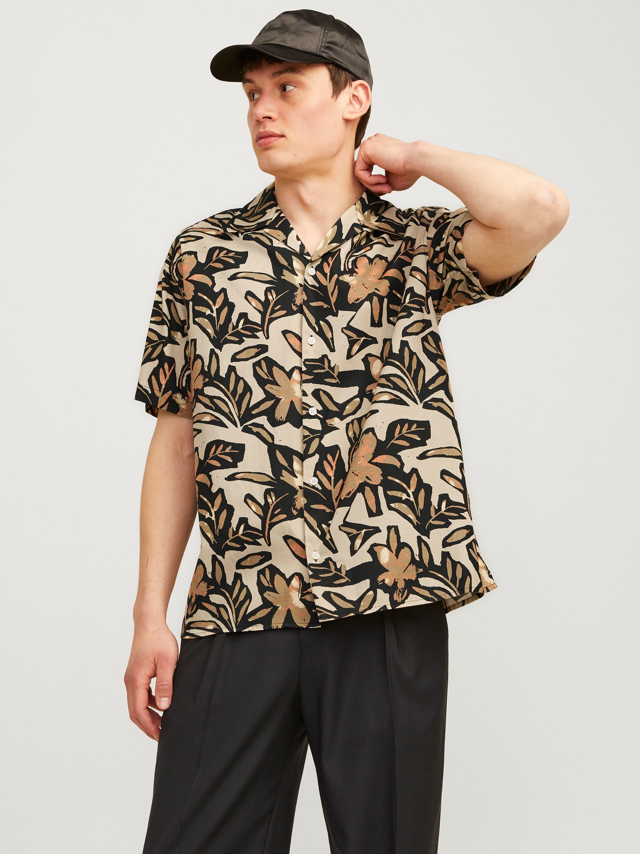 Jack & Jones Relaxed Fit Hawaii-Hemd -Fields Of Rye - 12255232