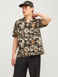 Jack & Jones Relaxed Fit Resort shirt -Fields Of Rye - 12255232