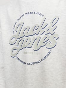 Jack & Jones Gedrukt Sweatshirt met ronde hals Voor jongens -White Melange - 12255256