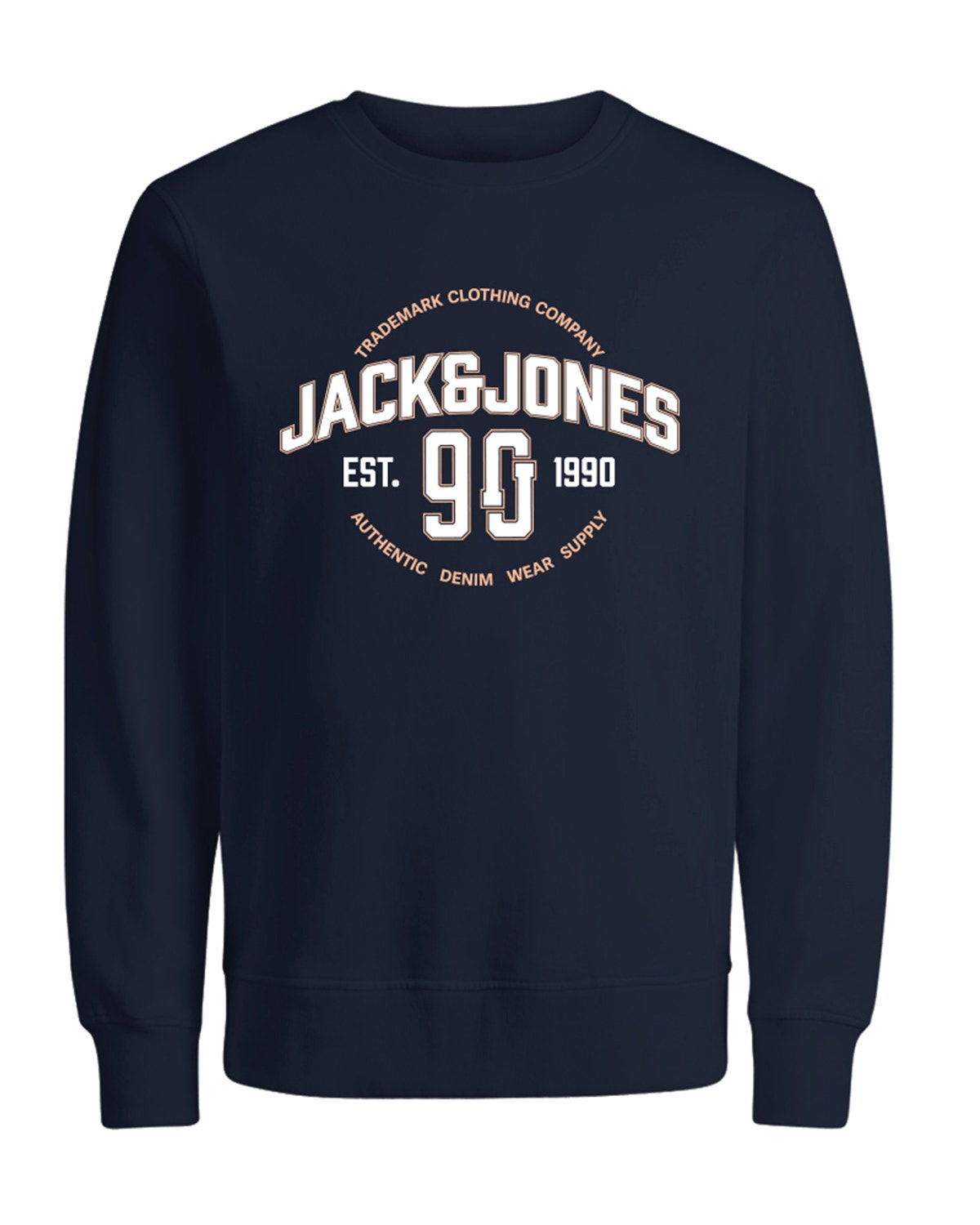Jack & Jones Φούτερ με λαιμόκοψη Για αγόρια -Navy Blazer - 12255256