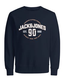Jack & Jones Gedruckt Sweatshirt mit Rundhals Für jungs -Navy Blazer - 12255256