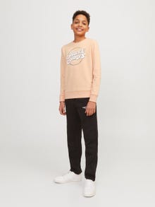 Jack & Jones Bedrukt Sweatshirt met ronde hals Voor jongens -Apricot Ice  - 12255256