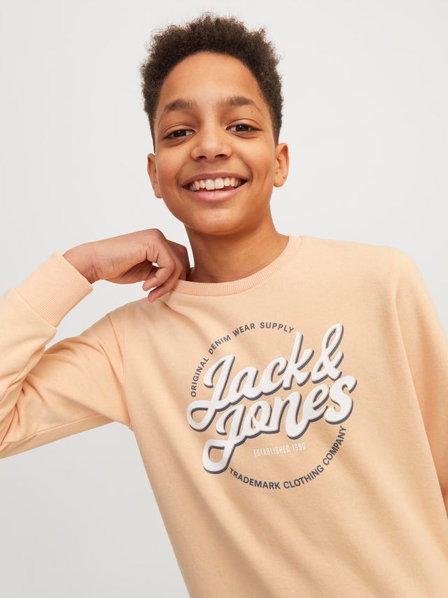Jack & Jones Printet Sweatshirt med rund hals Til drenge - 12255256
