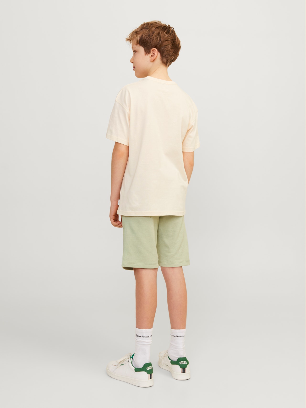 Jack & Jones Slim Fit Prakaito šortai For boys -Desert Sage - 12255265