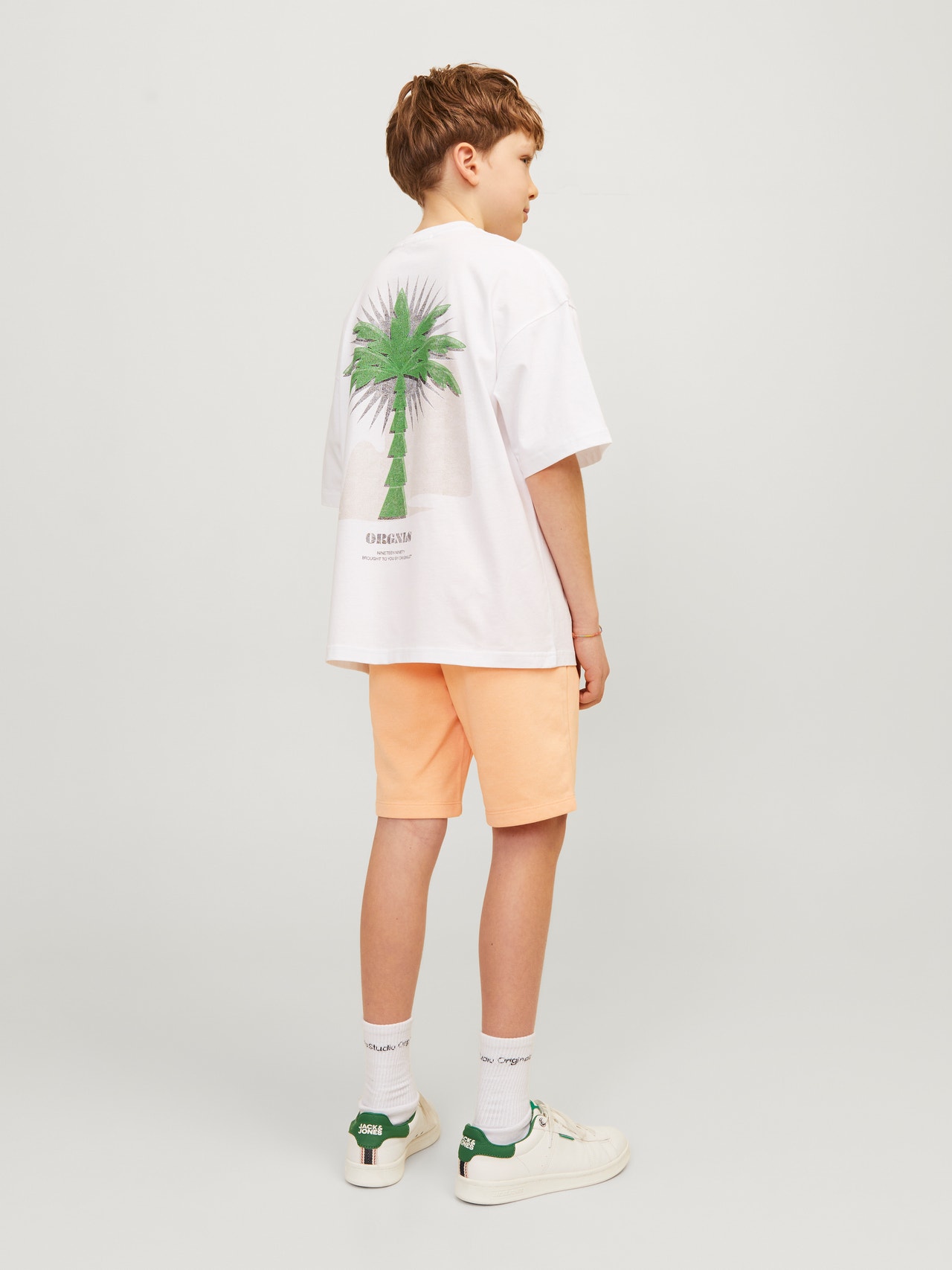 Jack & Jones Poikien Slim Fit Collegeshortsit -Apricot Ice  - 12255265