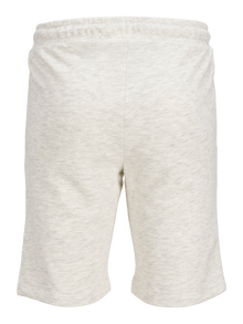 Jack & Jones Slim Fit Sweatstof shorts Voor jongens -White Melange - 12255265