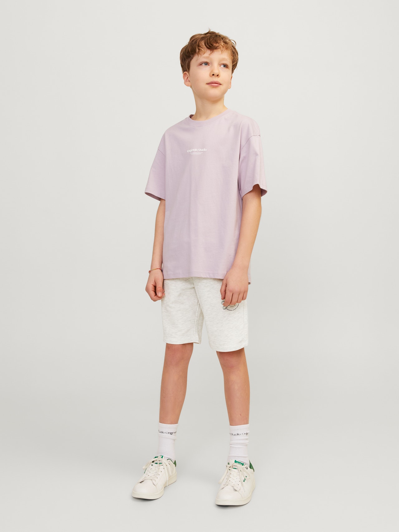 Jack & Jones Slim Fit Higistamise lühikesed püksid Junior -White Melange - 12255265