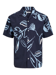 Jack & Jones Plus Size Loose Fit Skjorte -Navy Blazer - 12255270