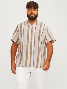 Jack & Jones Plus Size Camisa Loose Fit -Peach Nougat - 12255270