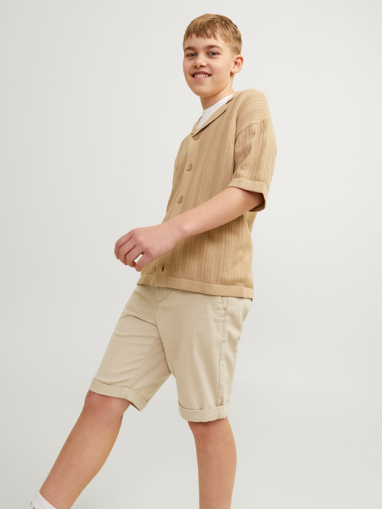 Jack & Jones Minipituinen Regular Fit Chino-shortsit -Crockery - 12255339