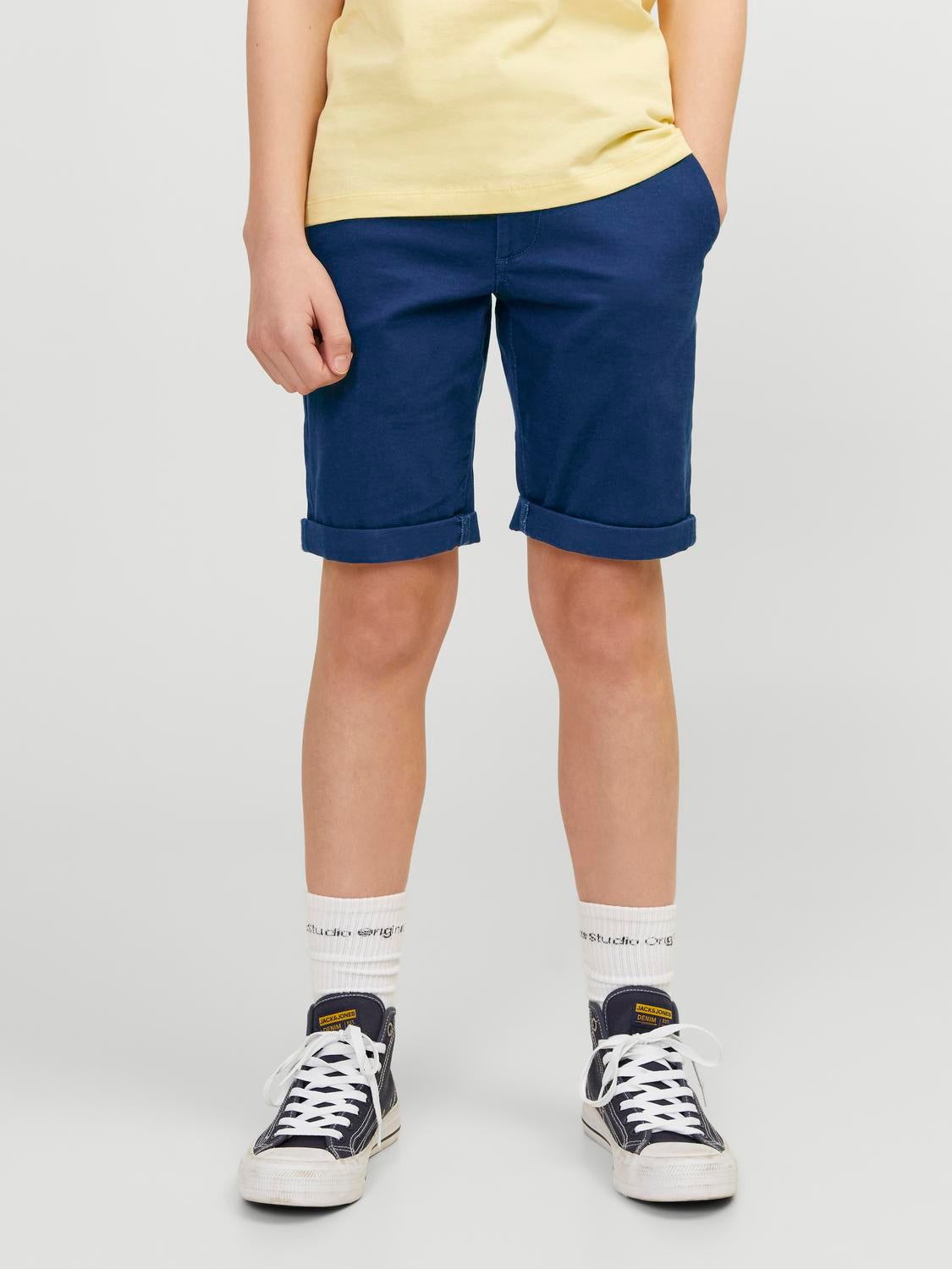 Normal Geschnitten Chino Shorts Mini