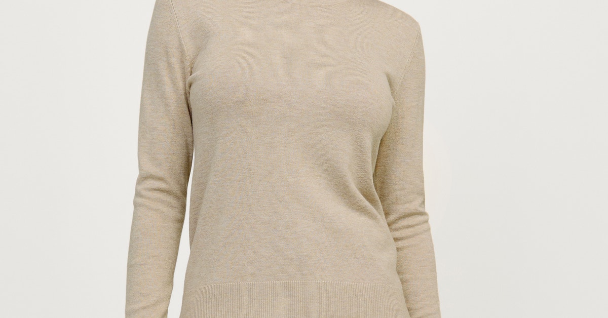 Jersey De Punto Básico Para Mujer JACK & JONES - Cuello Redondo, Manga Larga, Color Fucsia/rojo, Talla XL