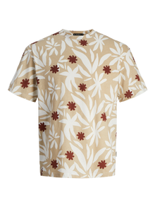 Jack & Jones All Over Print T-shirt -Fields Of Rye - 12255373