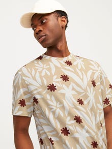 Jack & Jones All Over Print T-shirt -Fields Of Rye - 12255373