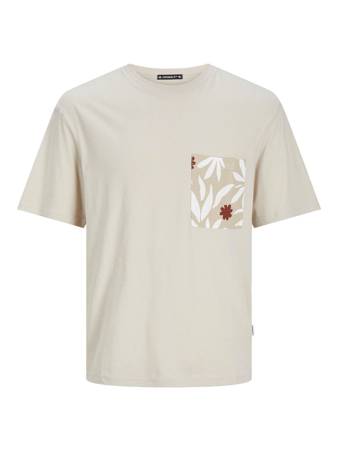 Jack & Jones T-shirt Estampar Decote Redondo -Moonbeam - 12255376
