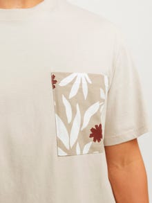 Jack & Jones T-shirt Estampar Decote Redondo -Moonbeam - 12255376