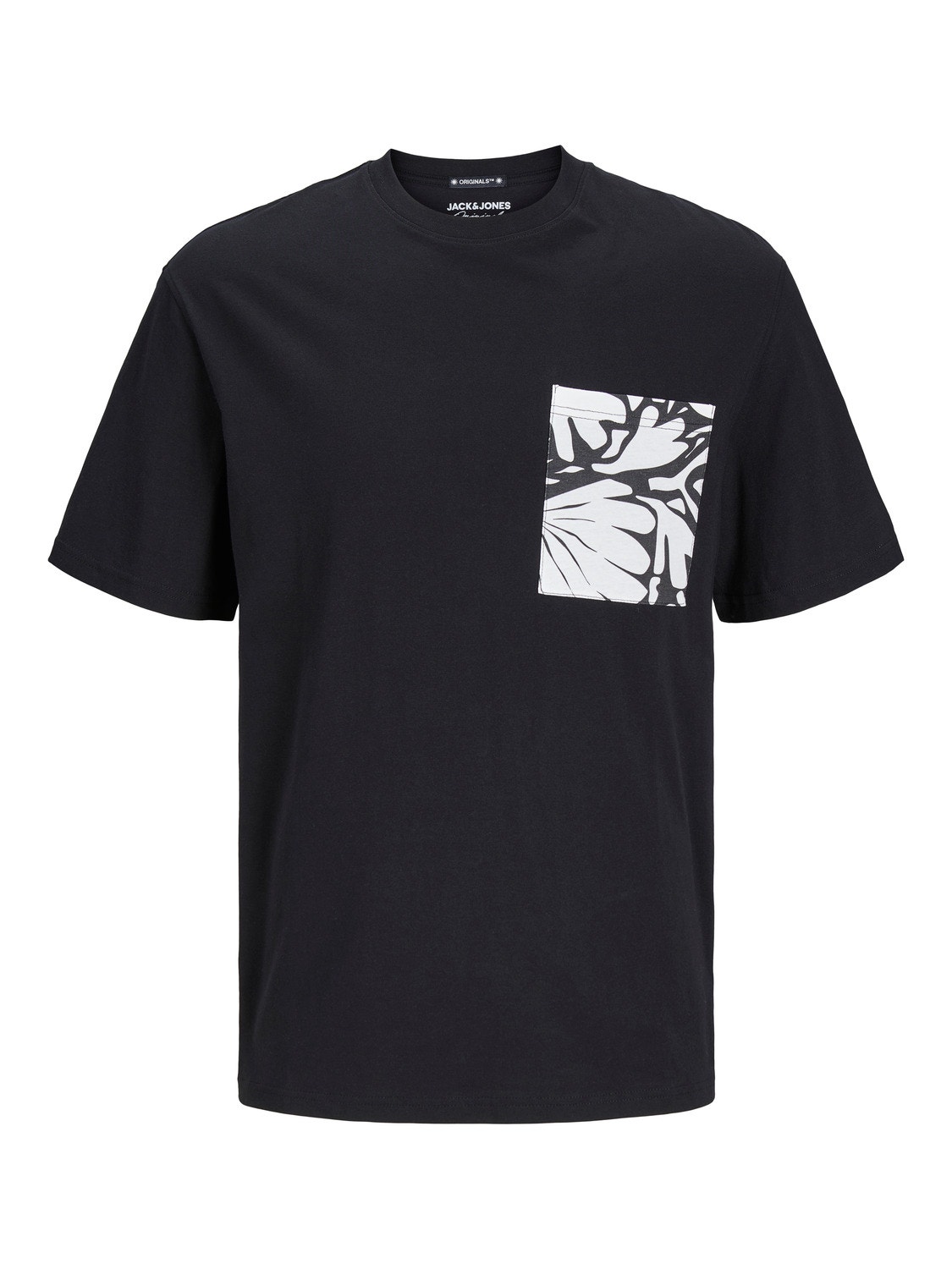 Jack & Jones Painettu Pyöreä pääntie T-paita -Black - 12255376