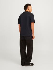 Jack & Jones Painettu Pyöreä pääntie T-paita -Black - 12255376