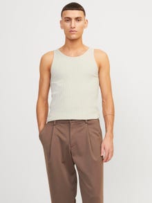 Jack & Jones Plain Crew neck Tank top -Moonbeam - 12255378