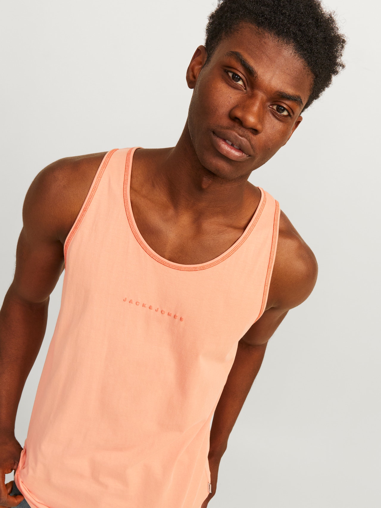 Jack & Jones Bedrukt Ronde hals Tank top -Canyon Sunset - 12255383