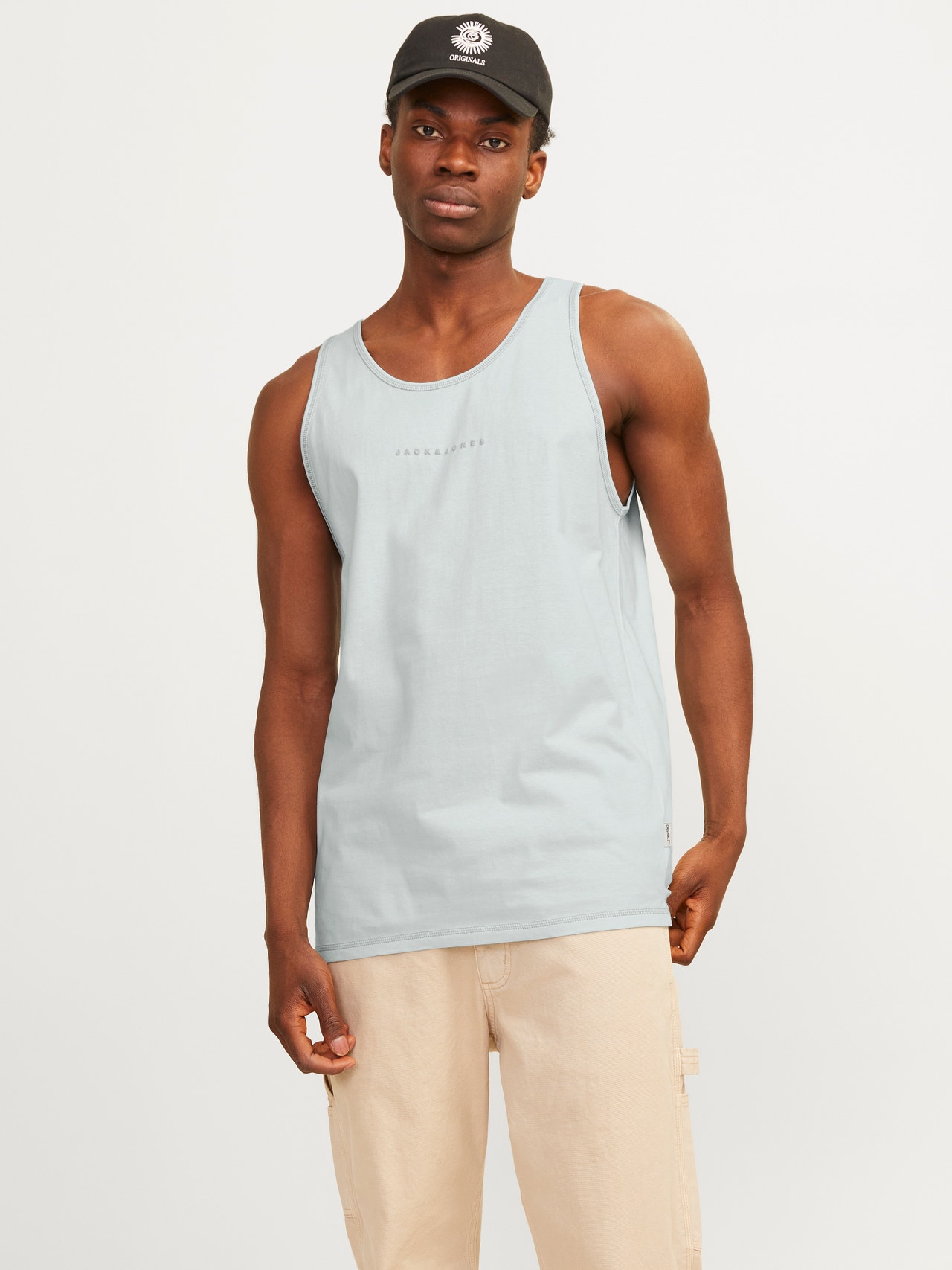 Jack & Jones Camiseta de tirantes Estampado Cuello redondo -Skylight - 12255383