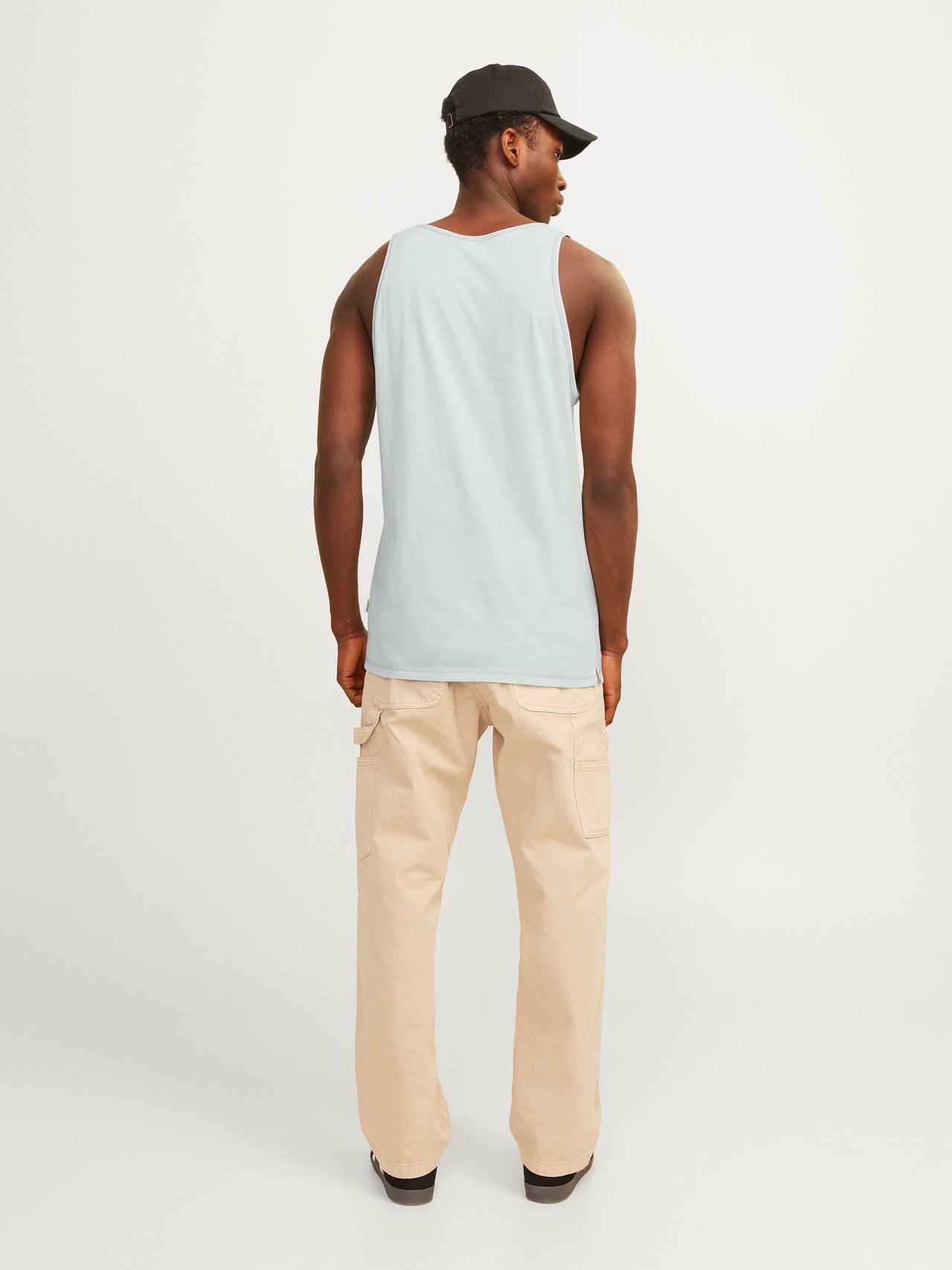 Jack & Jones Printet Crew neck Tanktop -Skylight - 12255383