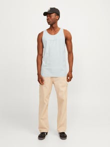 Jack & Jones Bedrukt Ronde hals Tank top -Skylight - 12255383