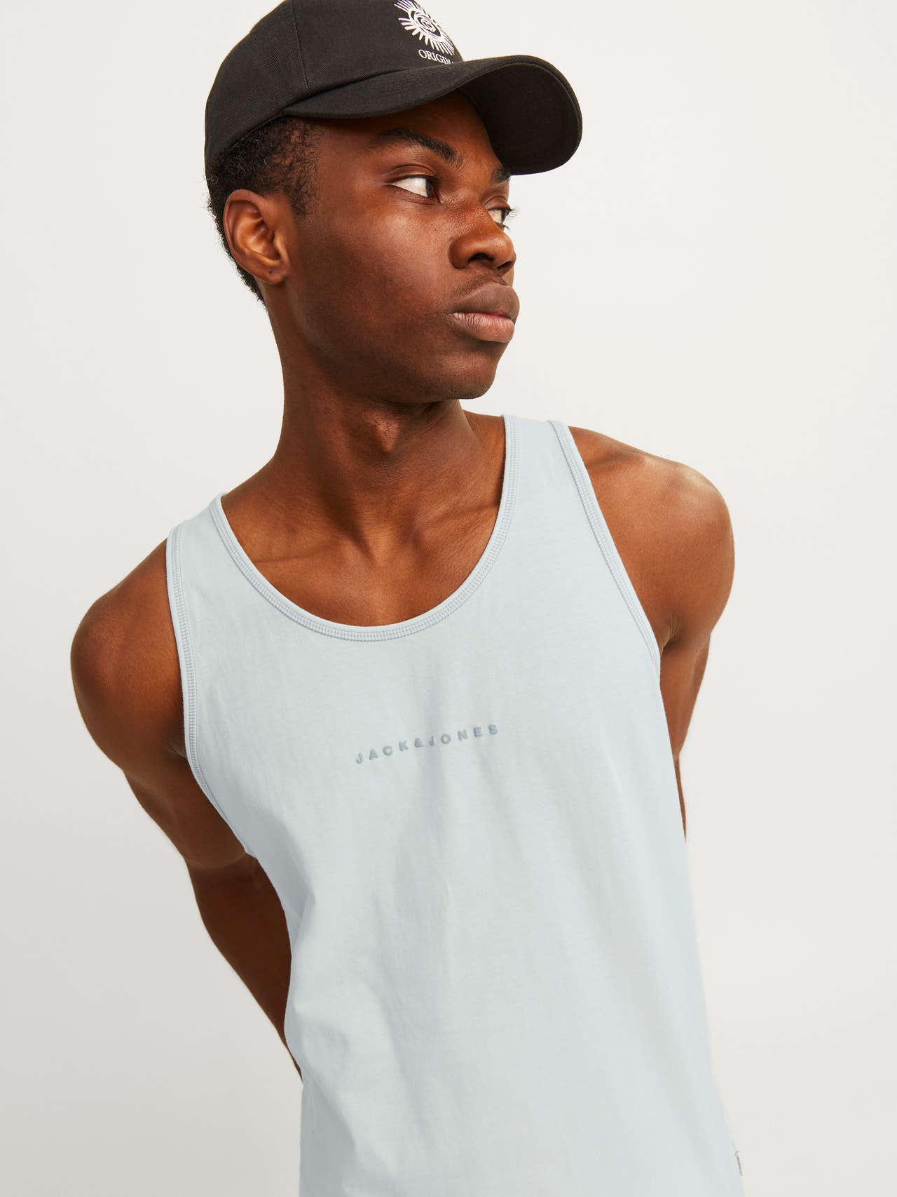 Jack & Jones Nyomott mintás Környak Ujjatlan trikó -Skylight - 12255383