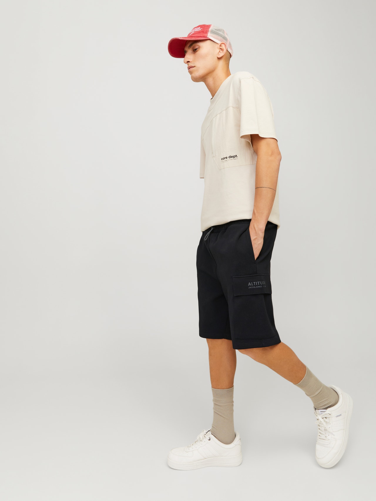 Jack & Jones Relaxed Fit Sweat-Shorts -Black - 12255386